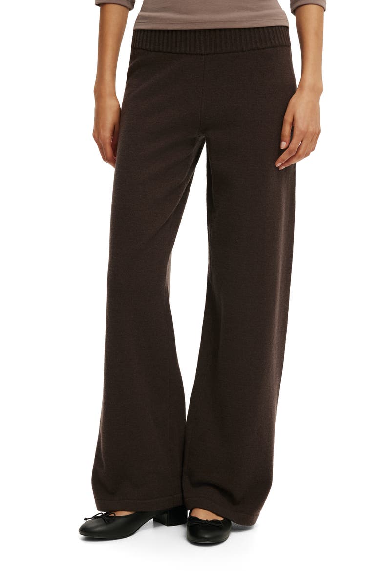 Women's Lotus Knit Pant, Alternate, color, Dark Oak