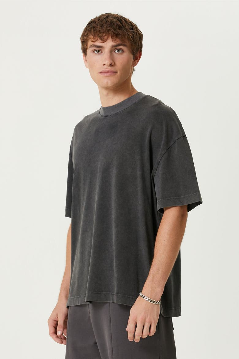Cotton Your *Itch Acid Washed Tshirt, Alternate, color, BLACK