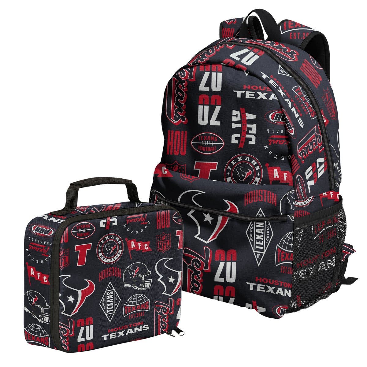 Houston Texans Backpack and Lunchbox Set, Main, color, Navy