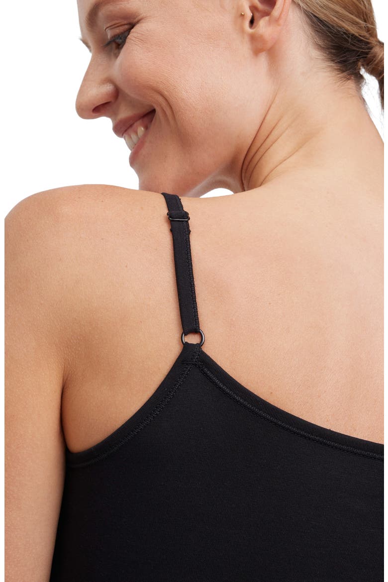 Daily Comfort 2-Pack Stretch Cotton Camisoles, Alternate, color, BLACK