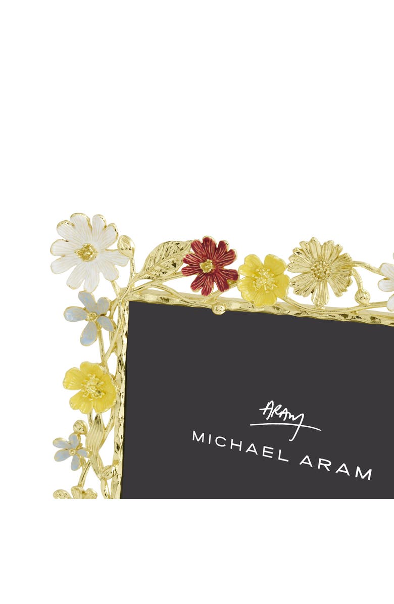 Michael Aram Wildflowers 5 x 7-Inch Picture Frame, Alternate, color, Gold Multi
