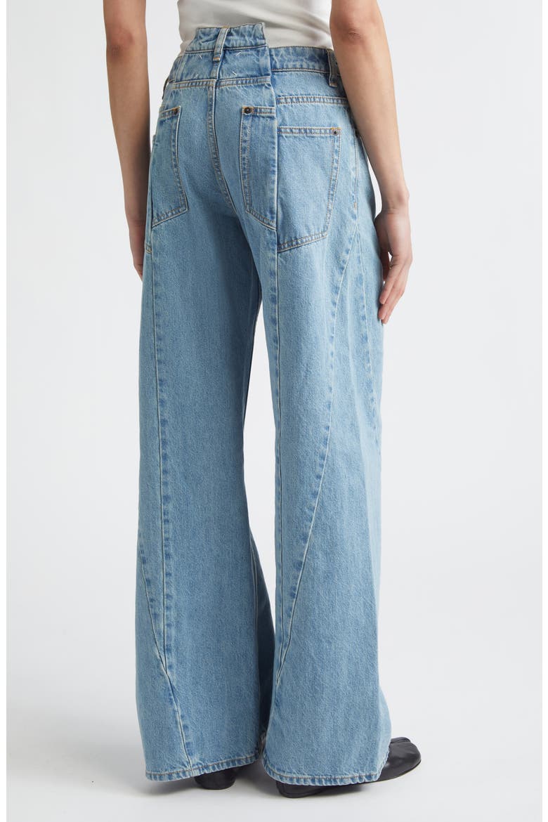 Décortiqué Wide Leg Jeans, Alternate, color, MEDIUM BLU STONE WASH