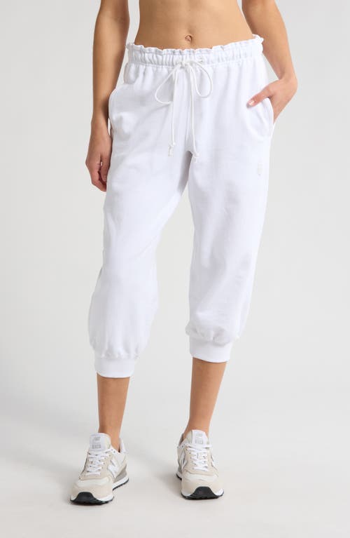 Free People Fp Movement Flutter Crop Joggers In Ivory