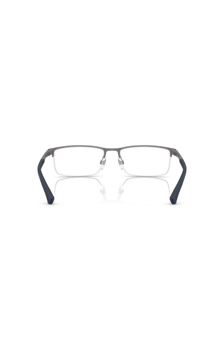 Emporio Armani 55mm Rectangle optical glasses, Alternate, color, Grey