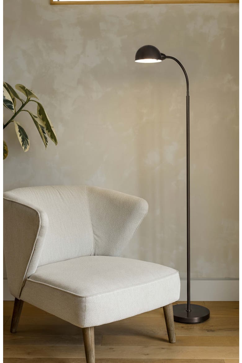 Regent 68" Adjustable Gooseneck LED Floor Lamp with Bronze Finish, Bulb Included, Alternate, color, Bronze