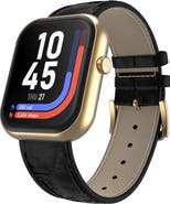 AMERICAN EXCHANGE iTouch Air 5 Leather Strap Smartwatch, 36.8mm x 45.6mm