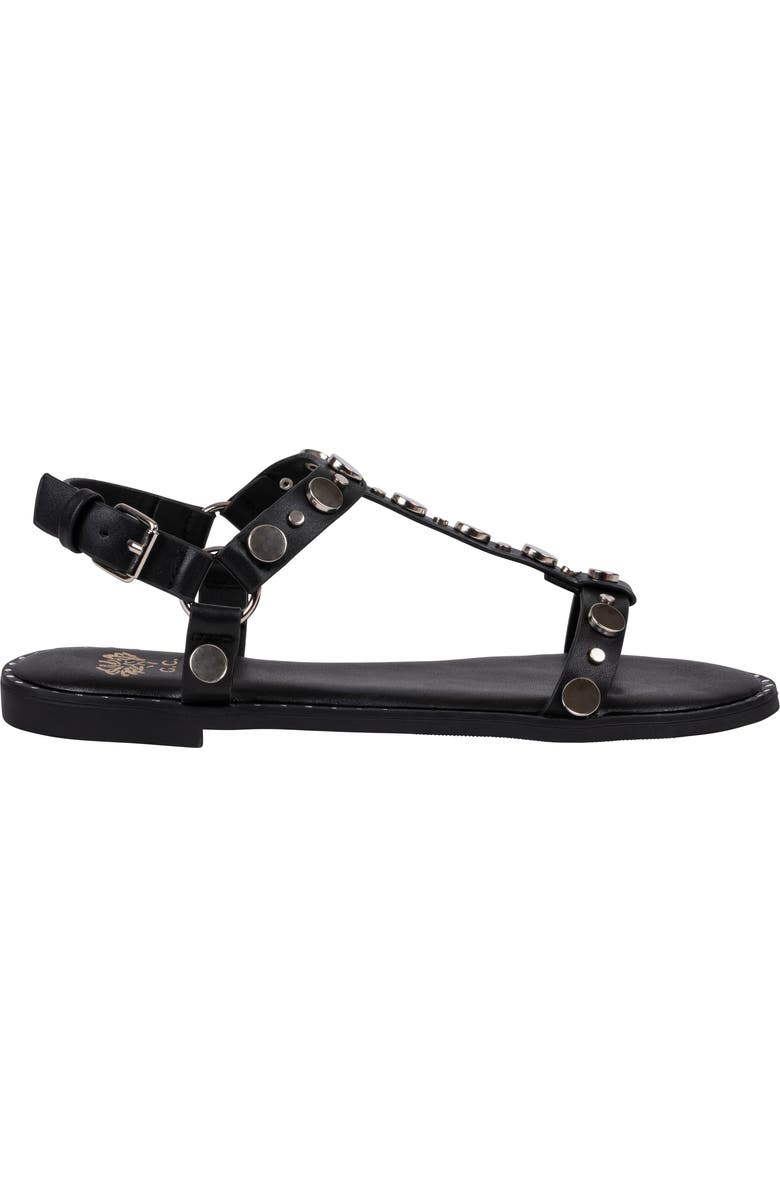 GOOD CHOICE NEW YORK Trinity Studded Sandal, Alternate, color, Black