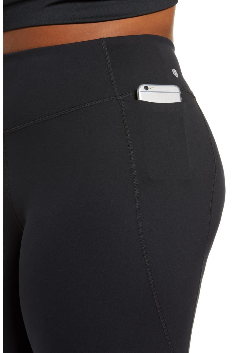 Studio Lite High Waist Pocket 7/8 Leggings, Alternate, color, BLACK