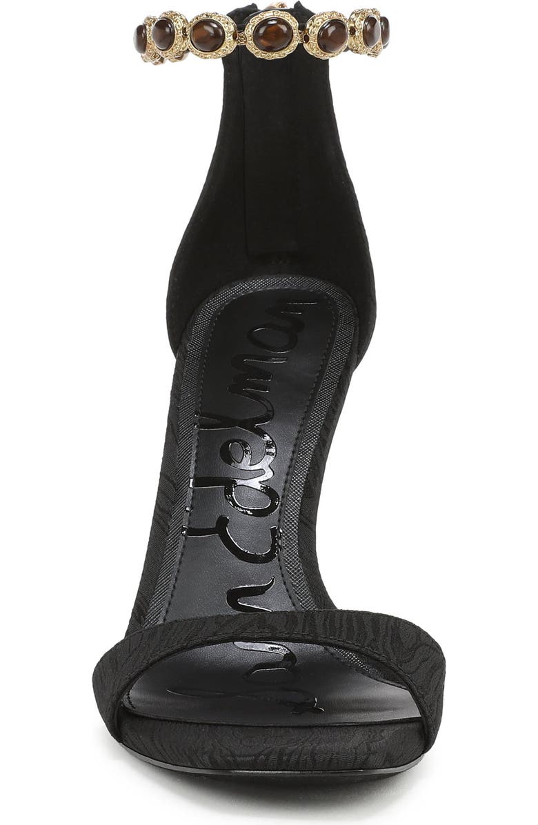 Sam Edelman Lyra Ankle Strap Sandal, Alternate, color, Black