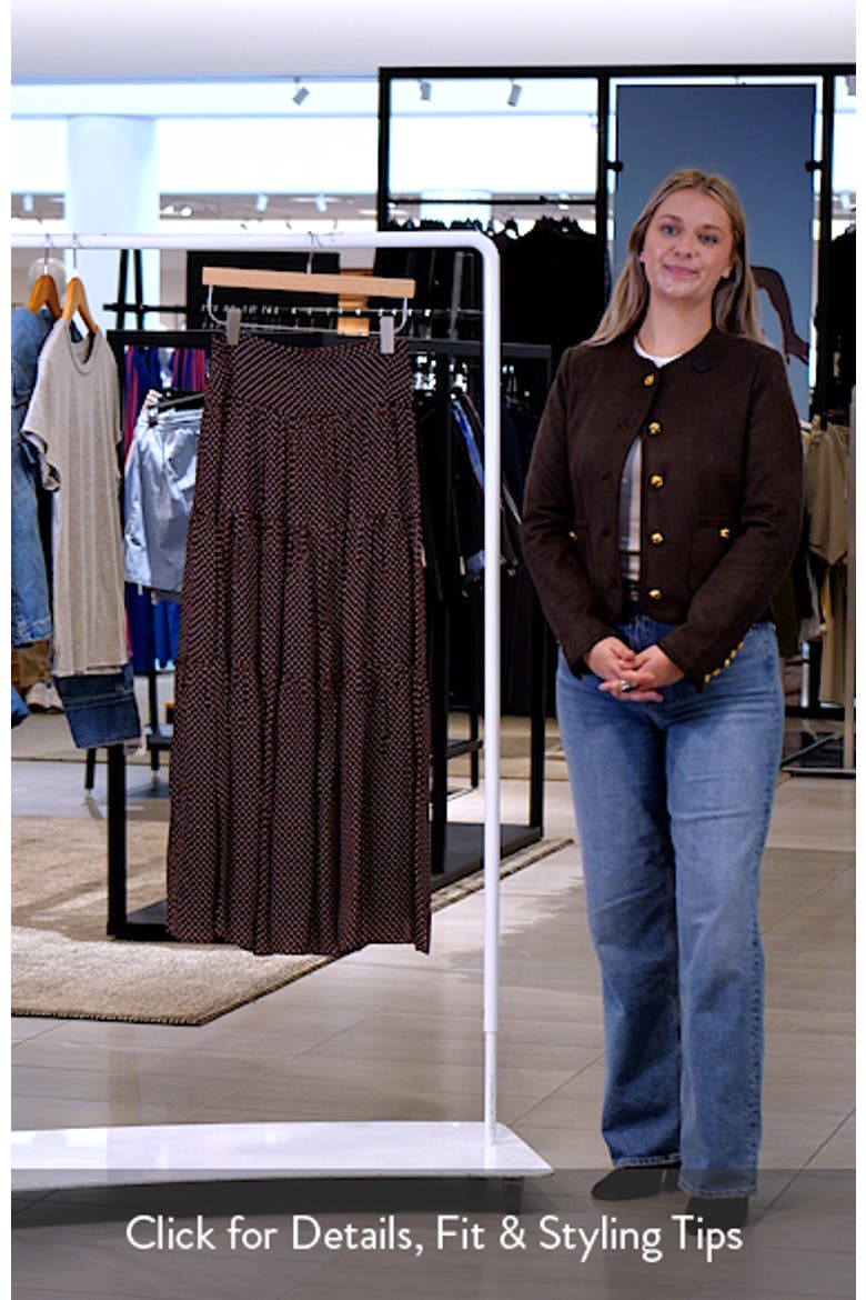 Somi Tiered Polka Dot Maxi Skirt video