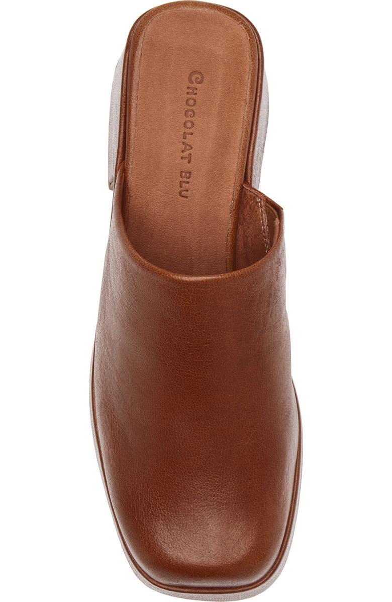 Chocolat Blu Hedia Platform Mule, Alternate, color, Cognac Leather