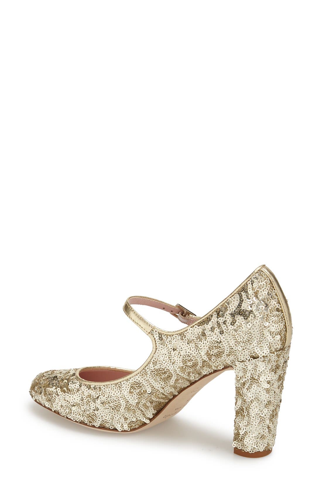 'angelique' mary jane pump, Alternate, color, PLATINO