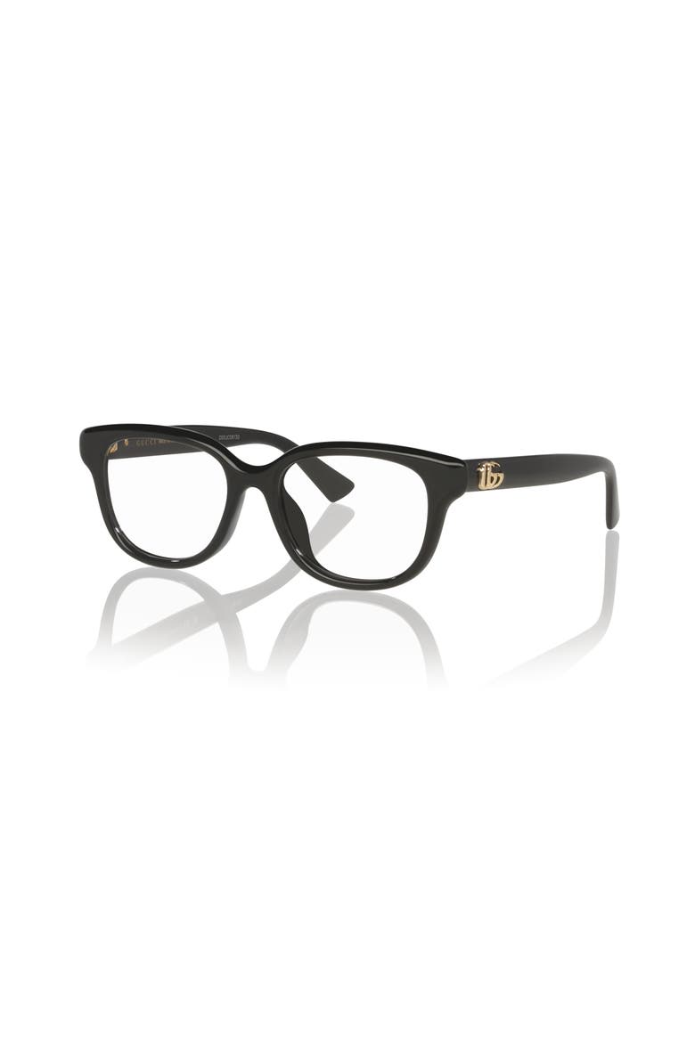 52mm Rectangle optical glasses, Main, color, Black