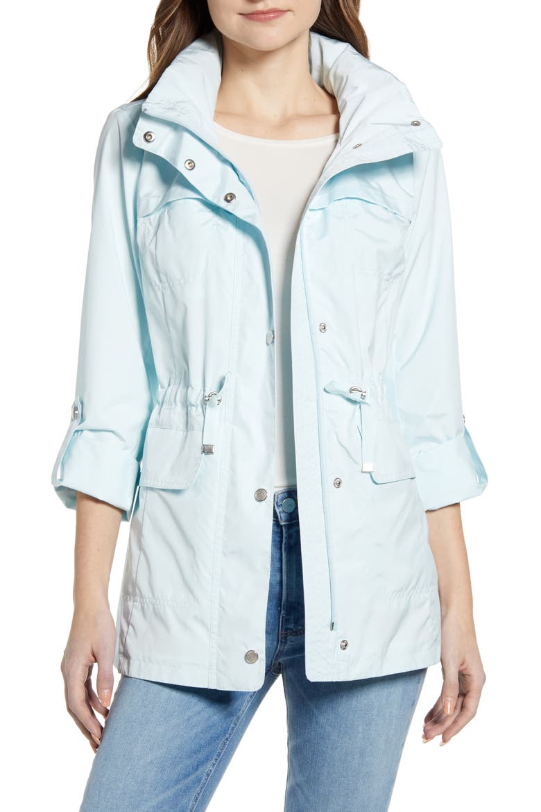 Packable Rain Jacket, Main, color, MINT