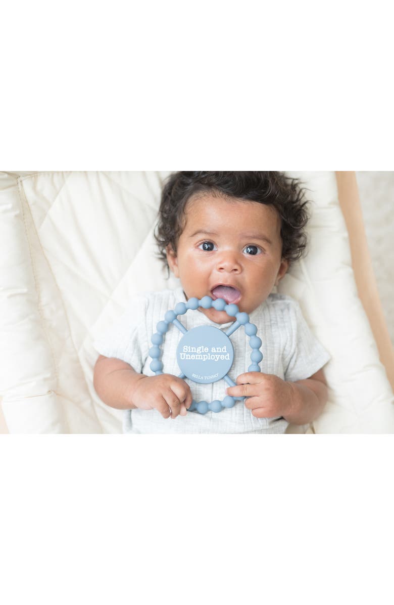 Bella Tunno Single & Unemployed Teether, Alternate, color, Blue