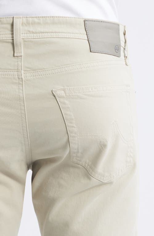 Ag Tellis Stretch Sateen Modern Slim Pants In Coastal Pebble