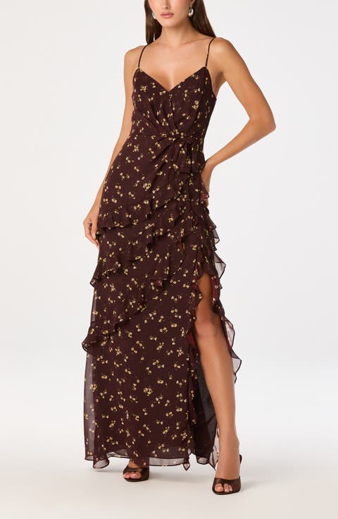 Abriella Ruffle Maxi Dress