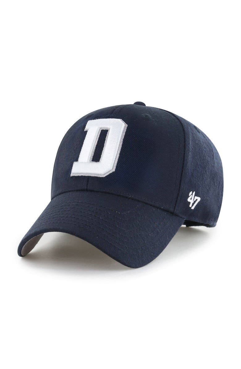 '47 Men's '47 Navy Dallas Cowboys "D" MVP Adjustable Hat, Main, color, Navy