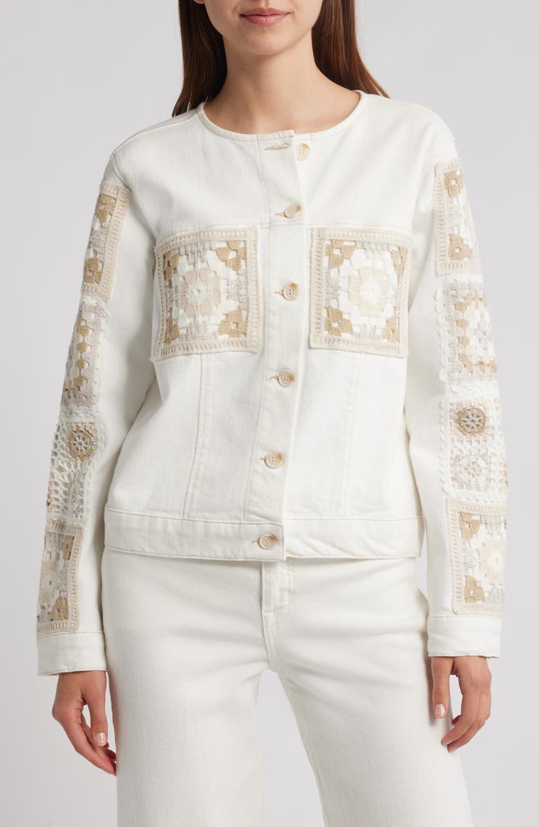 Rails Lido Stitch Jacket, Alternate, color, Vintage Ecru Crochet