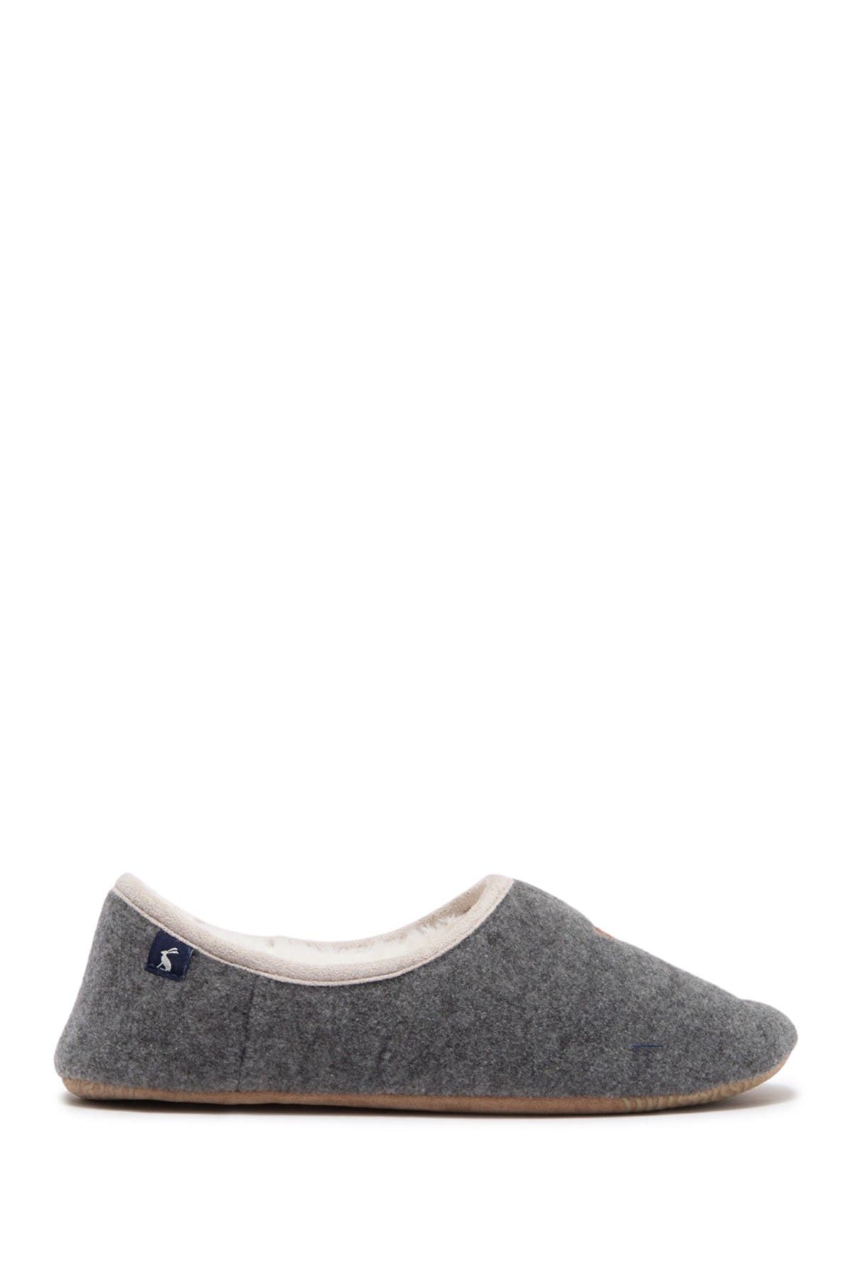 Slippet Faux Fur Lined Slipper, Main, color, GREYDOG