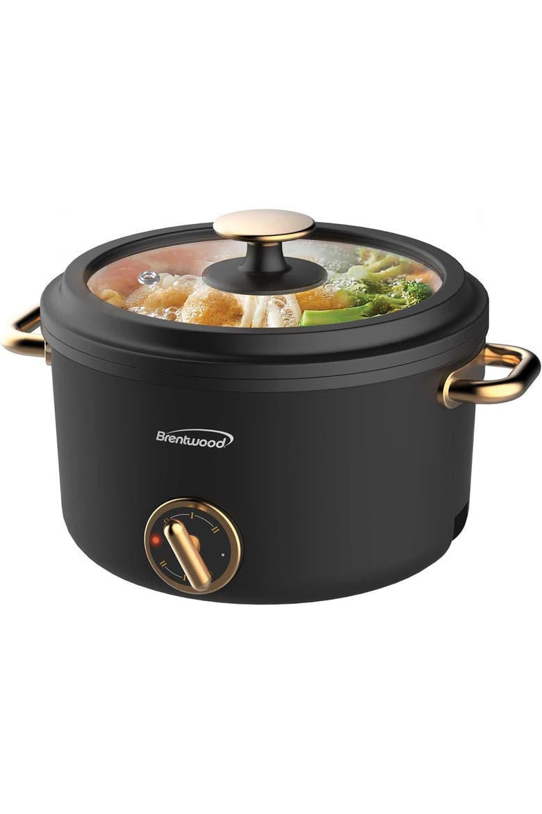 2.5 L Multi-Function Electric Hot Pot Cooker in Black, Main, color, Black