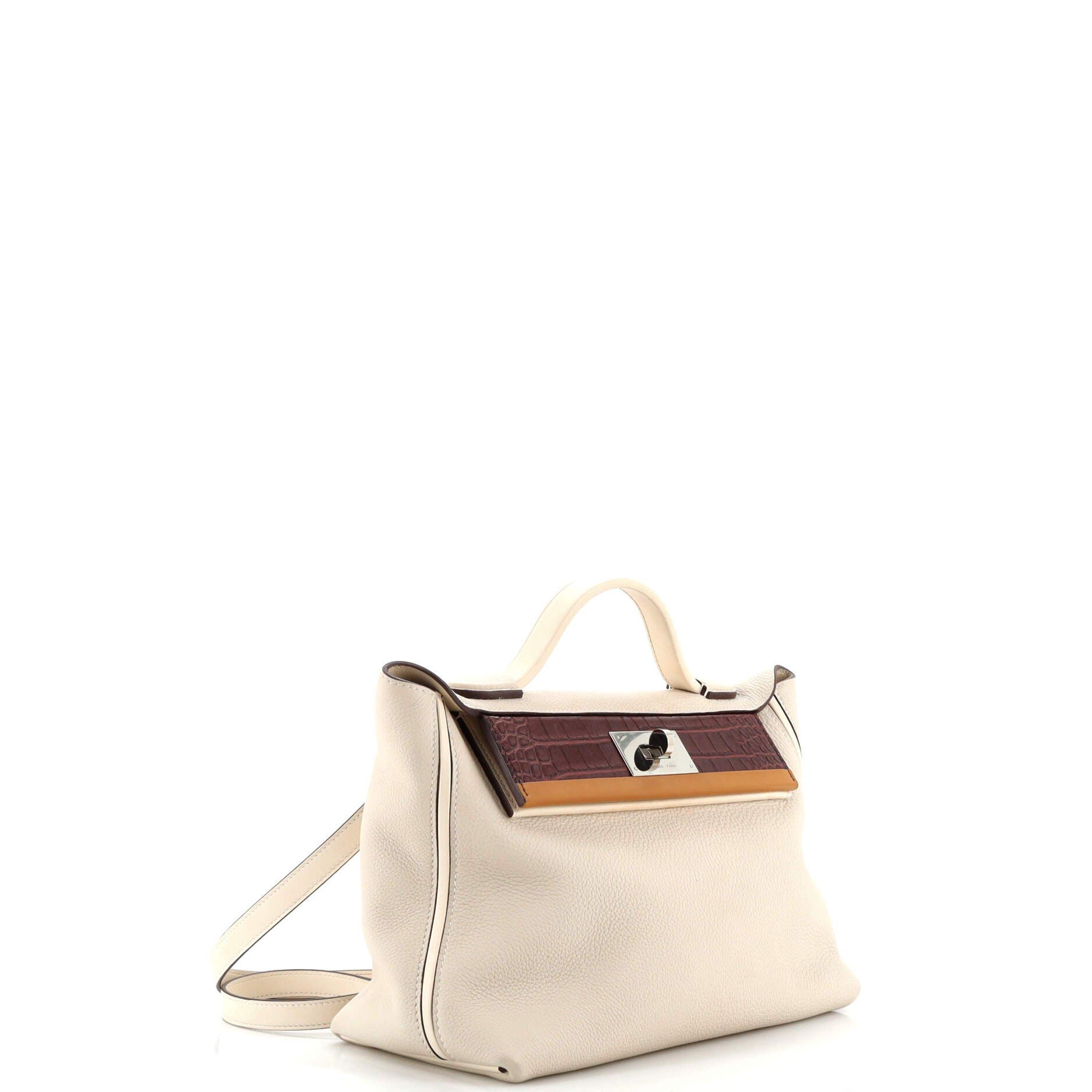 Pre-Owned Hermes Touch 24/24 Bag Togo with Alligator and Swift 29, Alternate, color, 