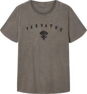 John Varvatos Embroidered Monogram Organic Cotton T-Shirt