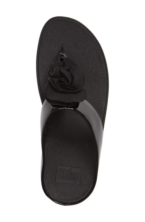 Fitflop ™ Florrie Sandal In Black Patent Leather