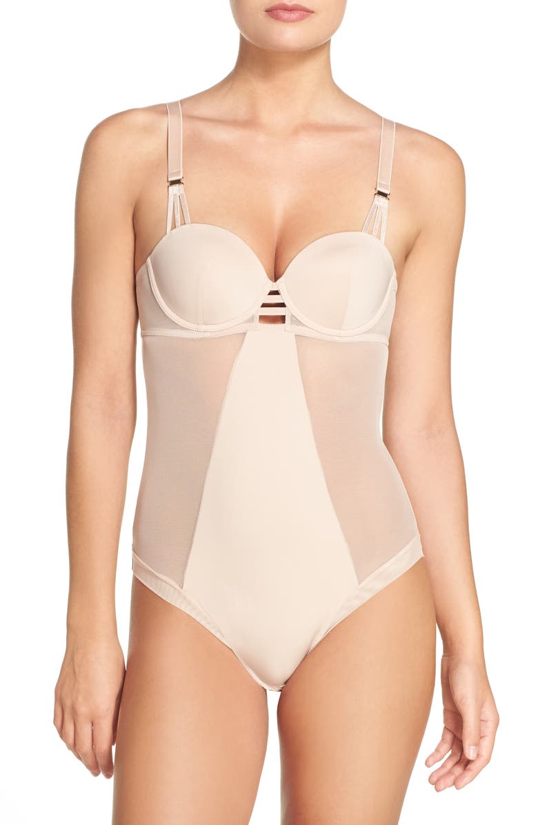 Bluebella Laura Underwire Bodysuit, Main, color, Rose Dust