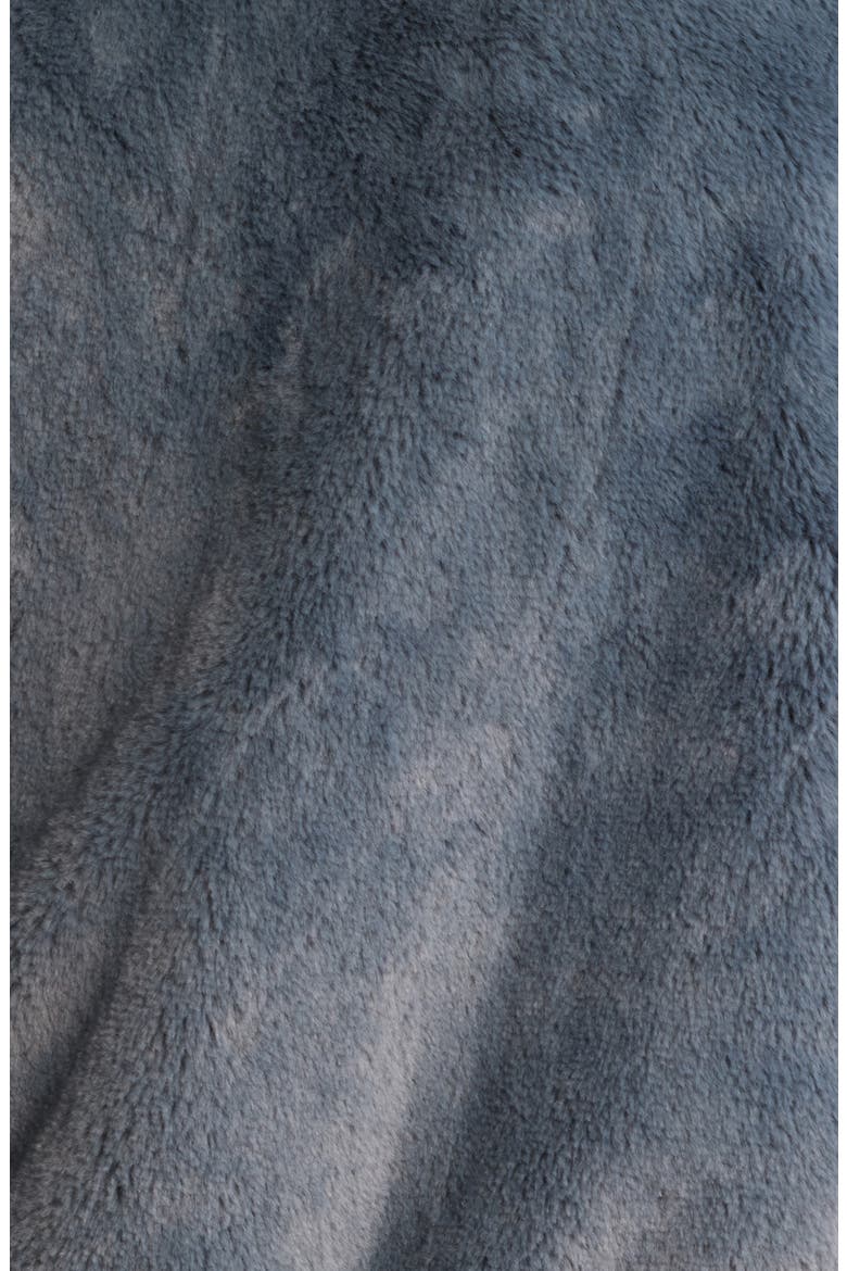 Faux Fur Jacket, Alternate, color, DUSTY BLUE
