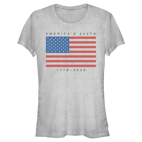Juniors Lost Gods America 250th Anniversary Flag T Shirt