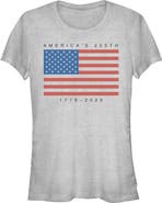 Lost Gods Juniors Lost Gods America 250th Anniversary Flag T Shirt