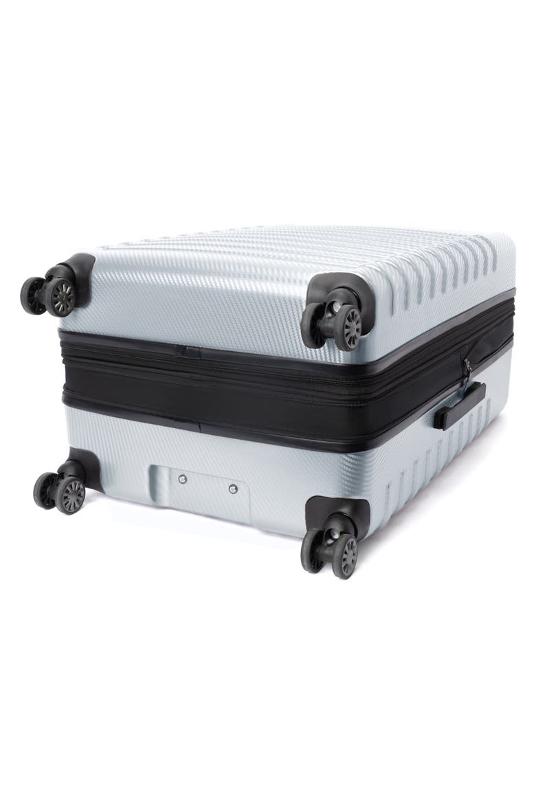 Rollmaster™ Lite 28-Inch Expandable Hardside Spinner Luggage, Alternate, color, SILVER CARBON FIBER