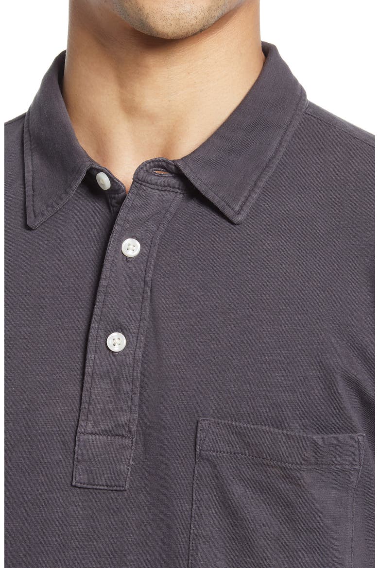 Sunwashed Organic Cotton Polo, Alternate, color, WASHED BLACK