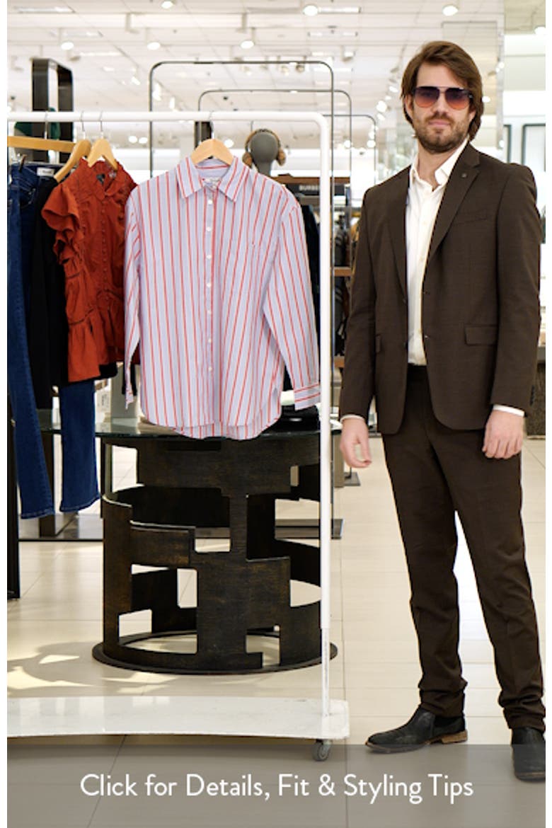 The Easy Stripe Cotton Poplin Button-Up Shirt video
