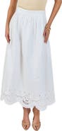 Endless Rose Embroidered Hem Cotton Skirt