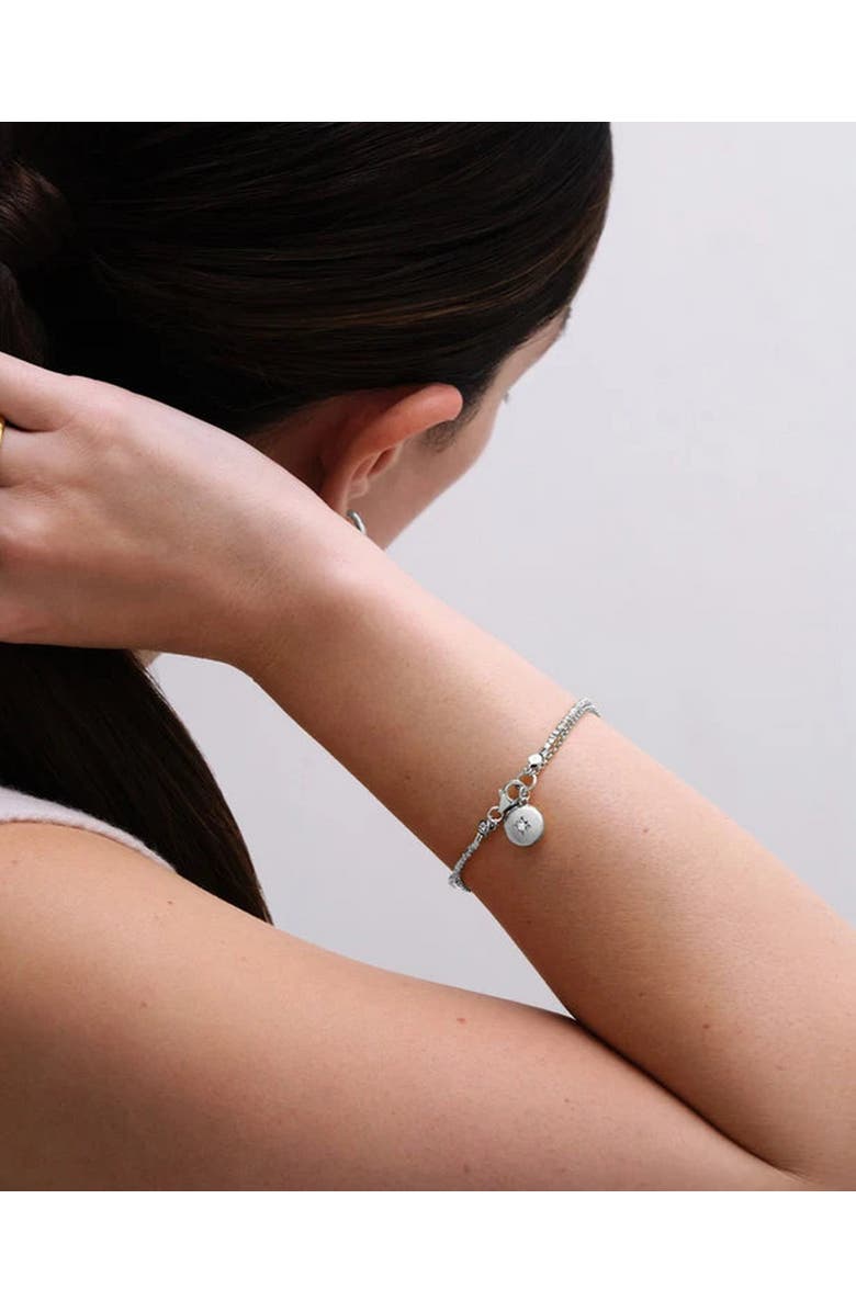 Astley Clarke Silver Biography Locket Bracelet, Alternate, color, Silver