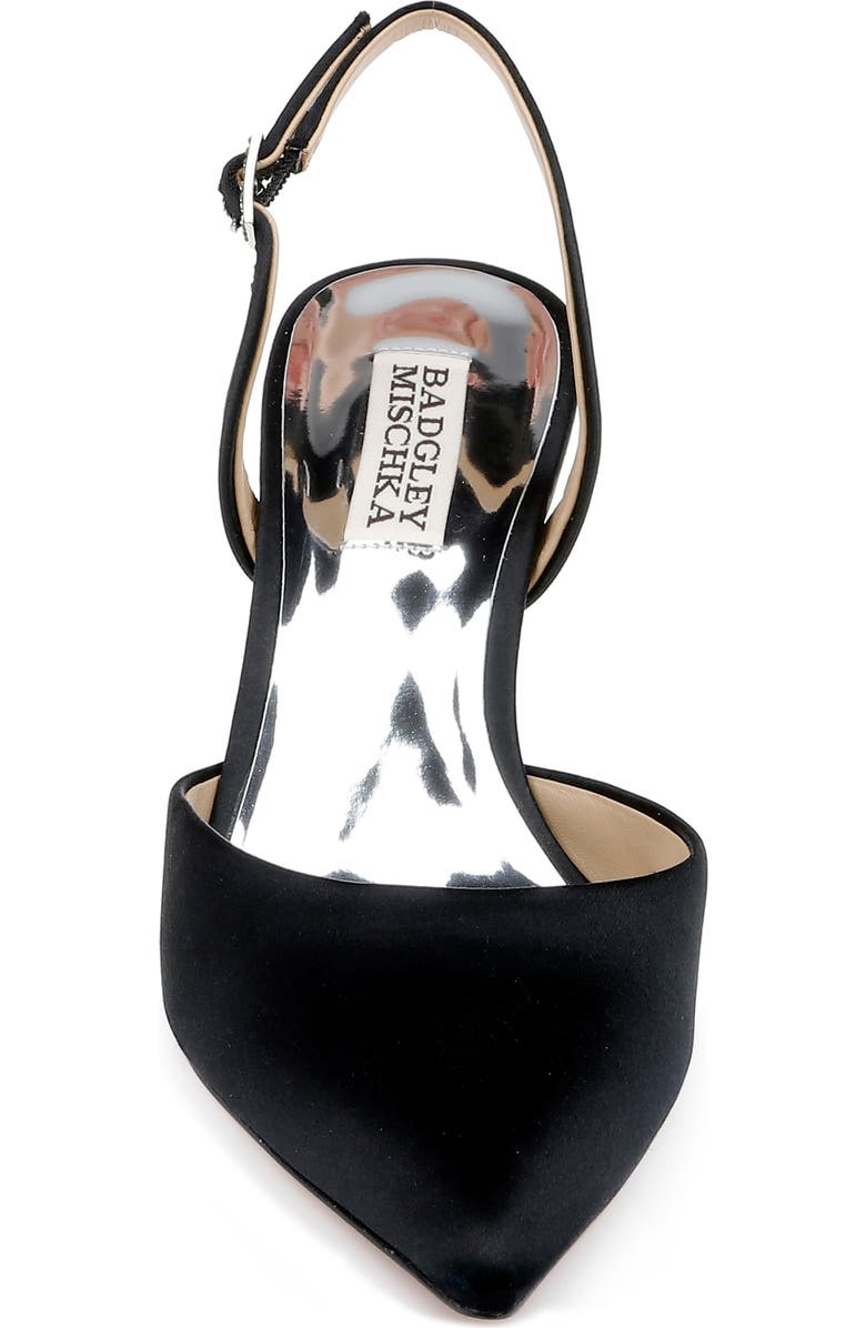 Badgley Mischka Collection Lucille Slingback Pointed Toe Pump, Alternate, color,