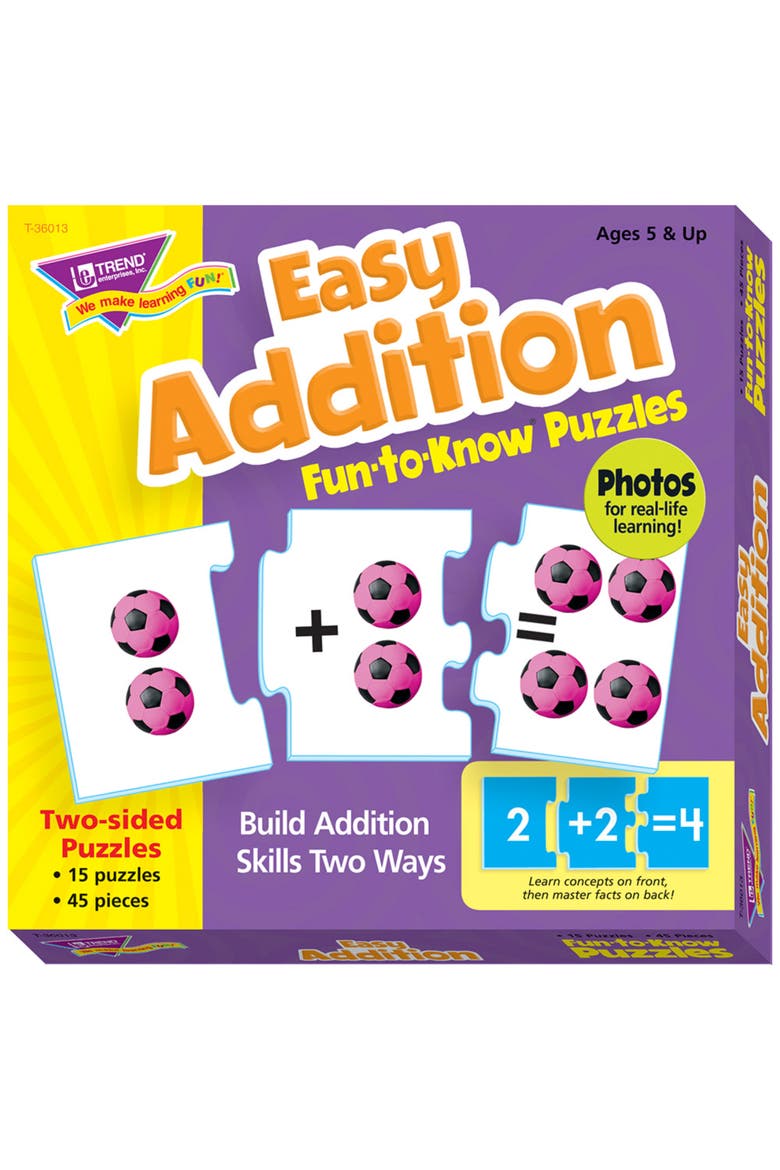 Easy Addition Funtoknow Puzzles  Matching Games, Main, color, Multicolored