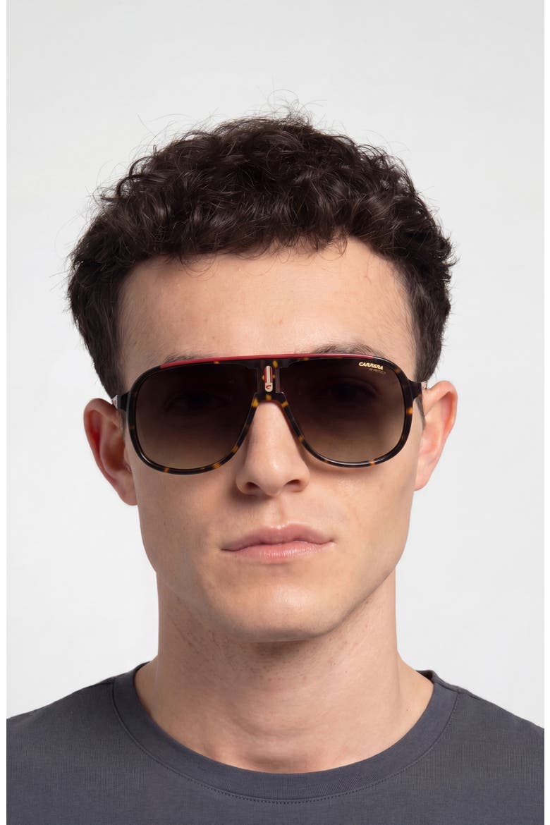 62mm Oversize Gradient Square Sunglasses, Alternate, color, 0O63-HA