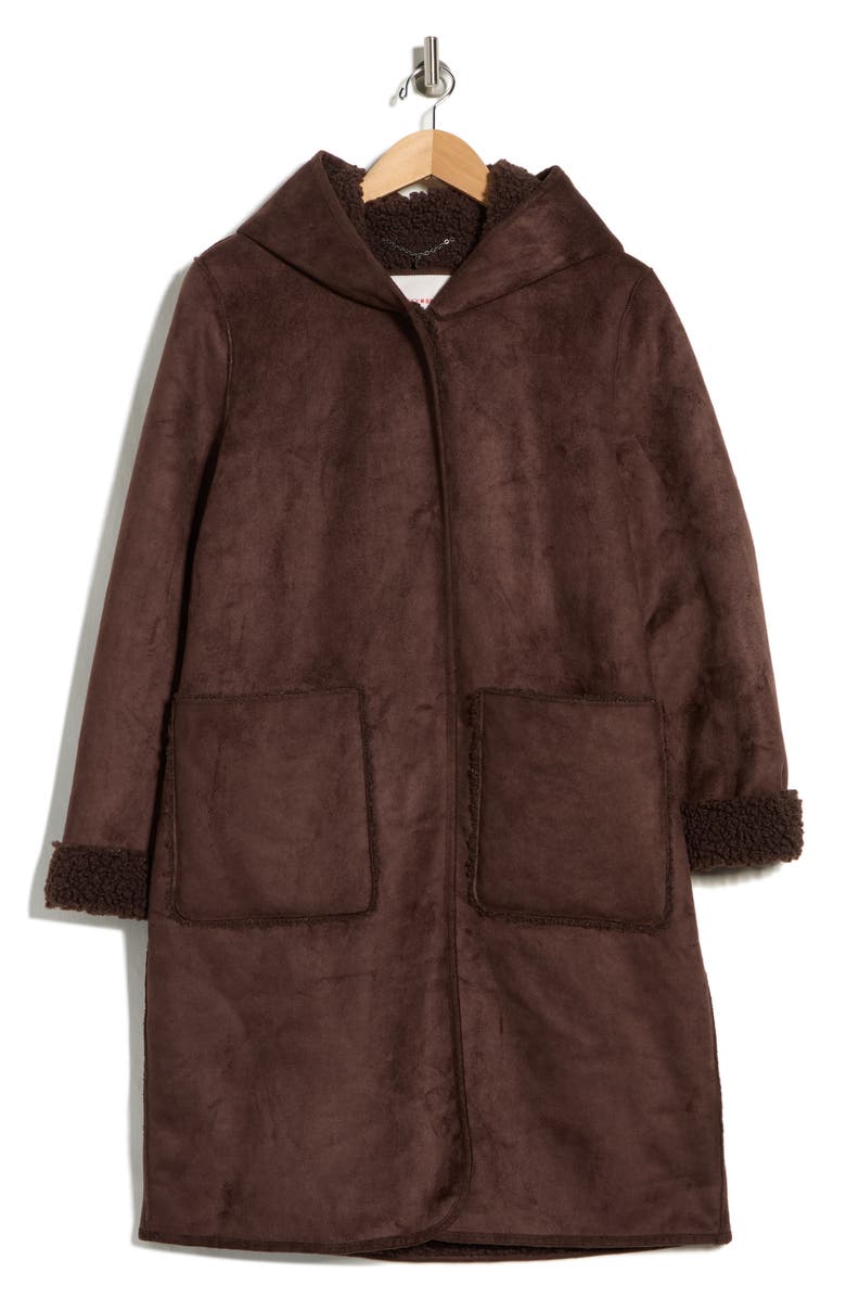 Lucky Brand Missy Hooded Jacket, Alternate, color, Chocolate Brown