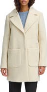 ICHI Bouclé Wool Blend Coat