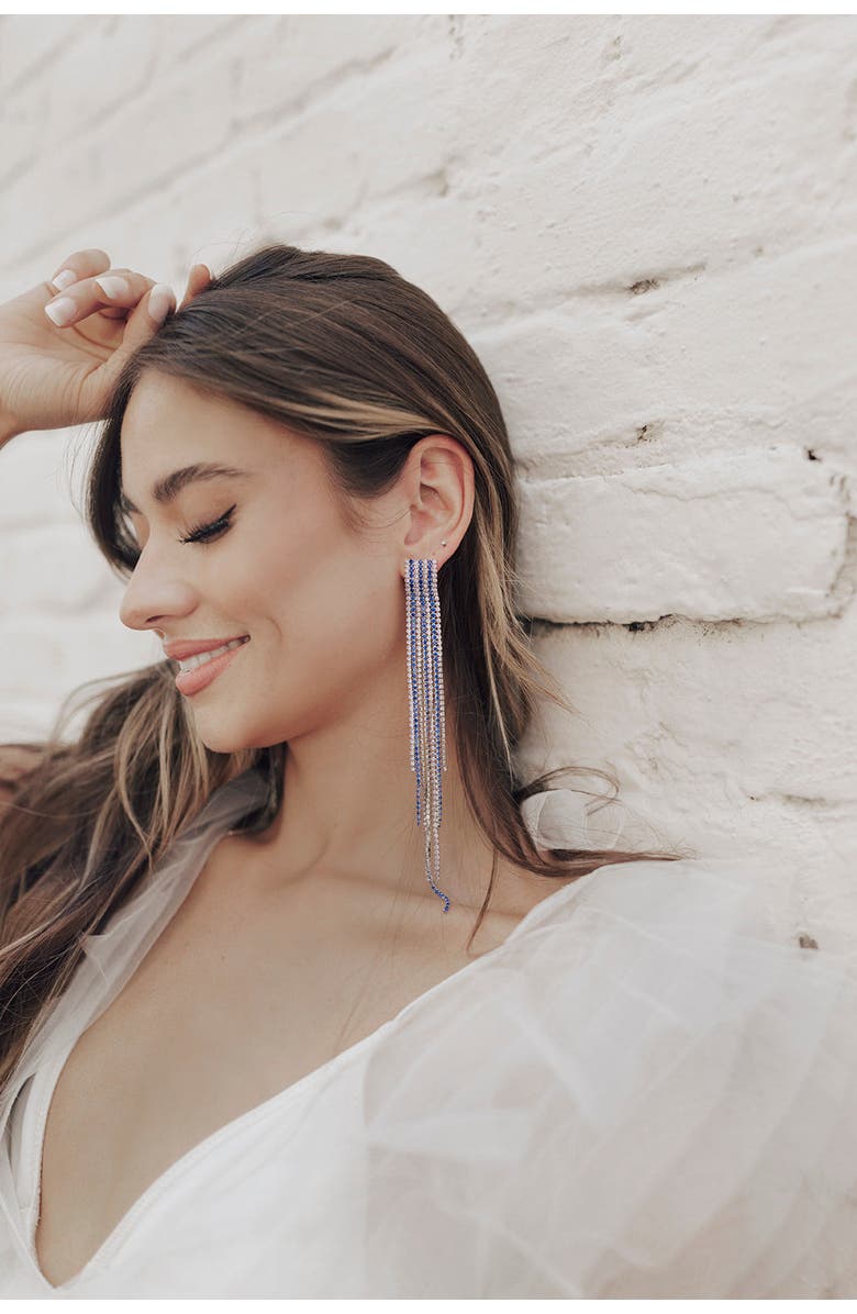 Untamed Petals Baltic Drop - Cobalt, Alternate, color, Silver