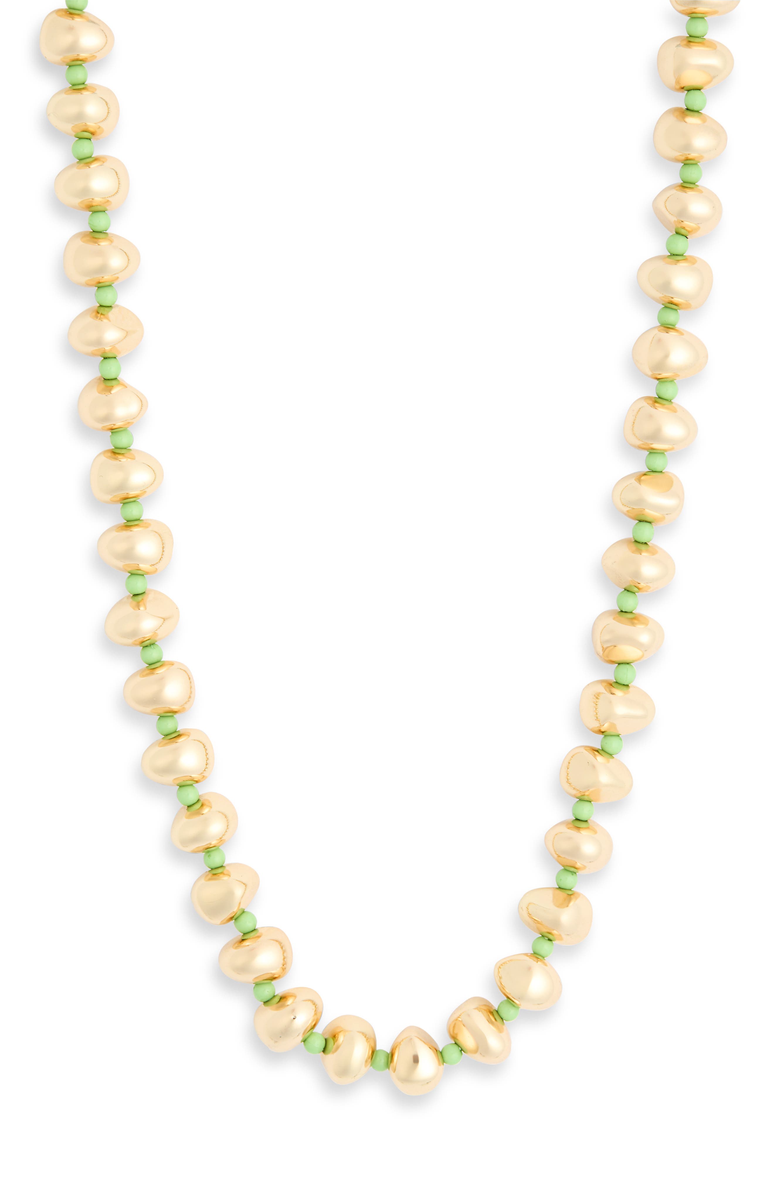 NORDSTROM RACK Metallic Beaded Necklace
