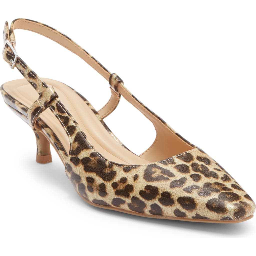 Reaction Kenneth Cole Maggie Kitten Heel Slingback Pump In Brown