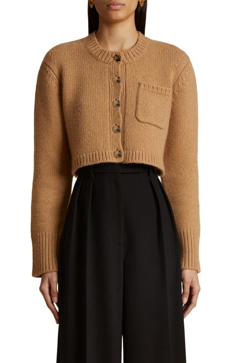 Lavan Cashmere Crop Cardigan
