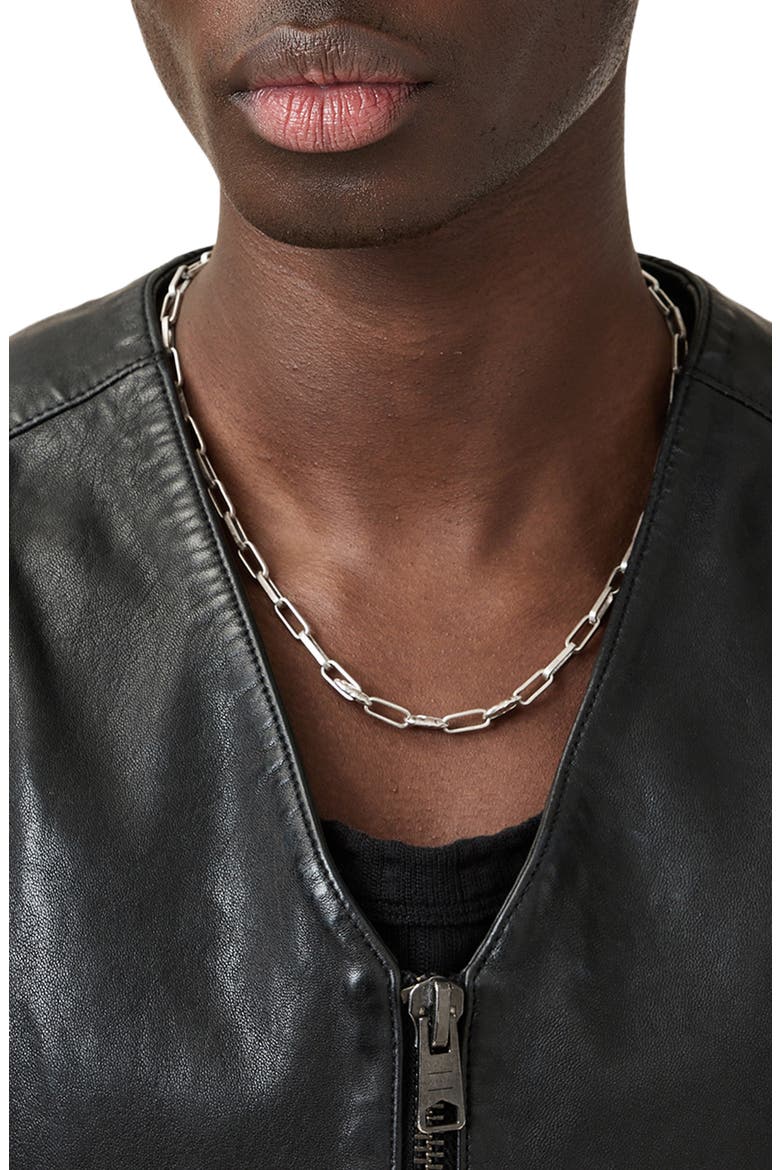 Davies Leather Waistcoat, Alternate, color, BLACK