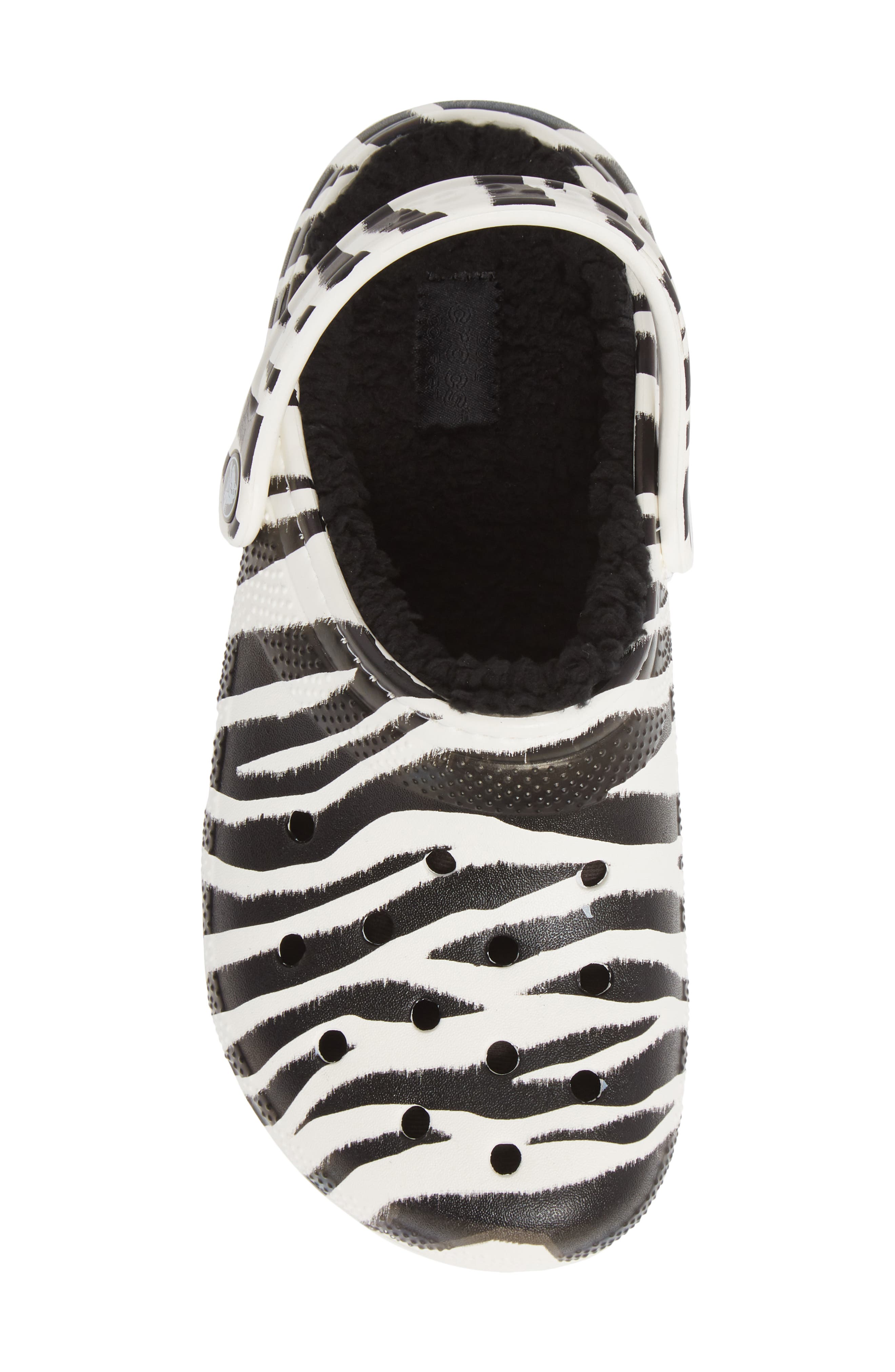 CROCS <sup>™</sup> Classic Lined Animal Print Slipper, Alternate, color, 