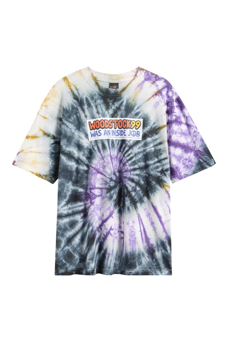 Inside Job Tie Dye Cotton Graphic T-Shirt, Alternate, color, TIE-DYE