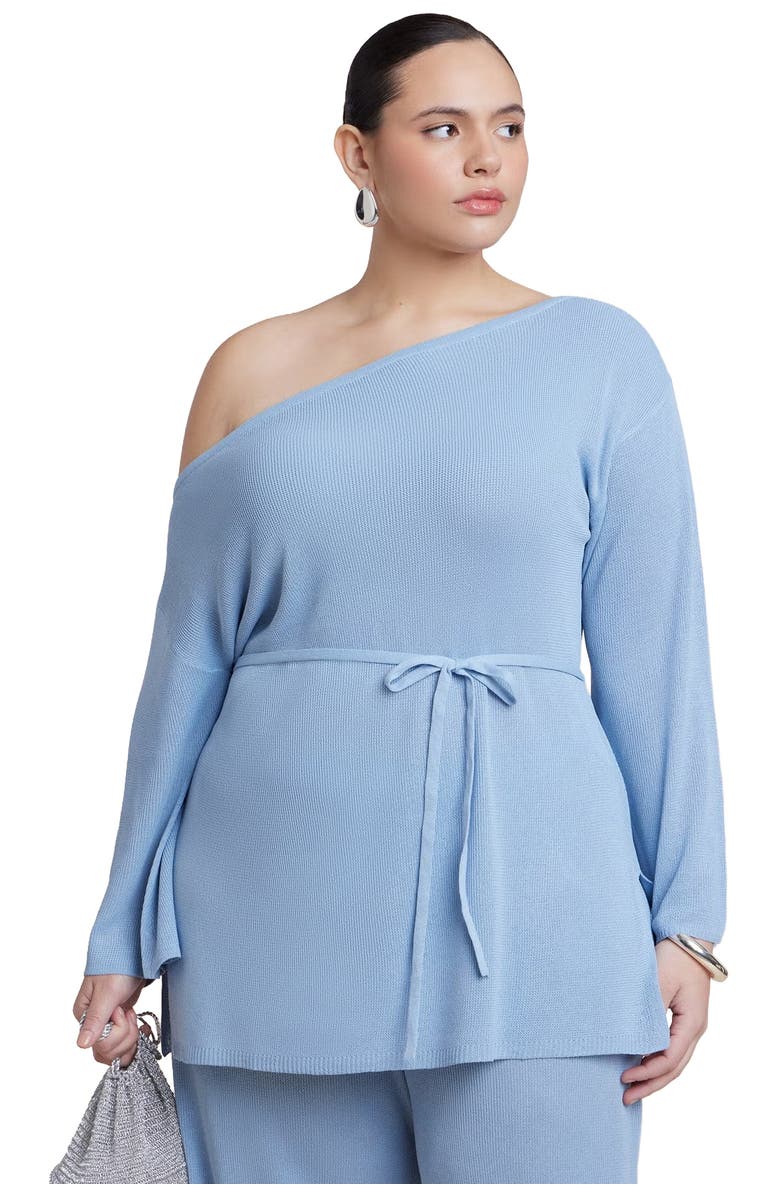 ELOQUII Off The Shoulder Tunic, Main, color, Allure